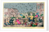 Very Unpleasant Weather, or the Old Saying verified 'Raining Cats, Dogs and Pitchforks!', pub. by G. Humphrey, 1820 by George Cruikshank