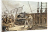Splicing the Trans-Atlantic telegraph cable on board the 'Great Eastern', 25th July 1865, pub. by Lay and Son, c.1868 by Robert Dudley