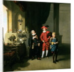 David Garrick with William Burton and John Palmer in 'The Alchemist' by Ben Jonson, 1770 by Johann Zoffany