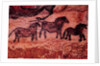 Rock painting of tarpans, c.17000 BC by Prehistoric Prehistoric