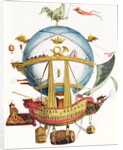La Minerve cartoon of French 'air vessel', early 19th century by Anonymous