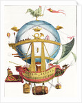La Minerve cartoon of French 'air vessel', early 19th century by Anonymous