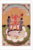 Icon of Chinnamasta, the Mahavidya arising from the joined bodies of the Originating Couple, Kangra, c.1800 by Indian School