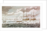 The Racehorse and the Carcass, under the command of Constantine John Phipps, Lord Mulgrave, stuck in ice at Spitzbergen on their voyage to find a northern route to India by Anonymous