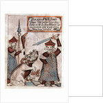 The Norse god Tyr losing his hand to the bound wolf, Fenrir by Icelandic School