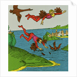 Daedalus and Icarus, 15th century by Anonymous