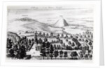 View from Avebury steeple of Silbury Hill by William Stukeley