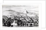 View from Avebury steeple of Silbury Hill by William Stukeley