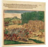 Battle between the Indians and the Spanish in which the Spanish colonel was beaten to death by Theodor de Bry