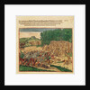 Battle between the Indians and the Spanish in which the Spanish colonel was beaten to death by Theodor de Bry