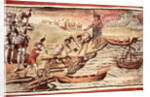 Mexican Indian boatbuilders by Spanish School