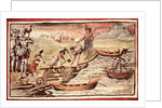 Mexican Indian boatbuilders by Spanish School