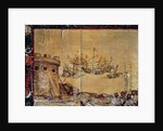 Cortes sails for Mexico, 1518 by Spanish School