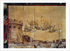 Cortes sails for Mexico, 1518 by Spanish School