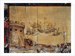 Cortes sails for Mexico, 1518 by Spanish School
