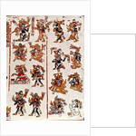 Mexican codex showing the genealogy of the Aztec civilisation by Mexican School