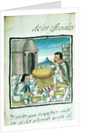 Ms Palat. 218-220 Book IX Aztec feather artisans at work by Spanish School