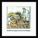 Ms Palat. 218-220 Book IX Melting and casting gold in the Aztec empire by Spanish School