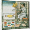 Ms Palat 218-220 Book IX An Aztec feather artisan by Spanish School