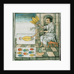 Ms Palat 218-220 Book IX An Aztec feather artisan by Spanish School