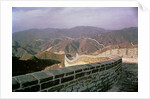 The Great Wall of China stretching over the mountains, built in the Ming dynasty by Anonymous