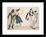 Good Form, No. 1: The Waltz, satirical cartoon, c.1820 by French School