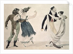Good Form, No. 1: The Waltz, satirical cartoon, c.1820 by French School