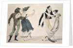 Good Form, No. 1: The Waltz, satirical cartoon, c.1820 by French School