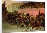 The Riderless Racers at Rome, 1817 by Theodore Gericault