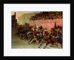 The Riderless Racers at Rome, 1817 by Theodore Gericault