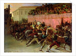 The Riderless Racers at Rome, 1817 by Theodore Gericault