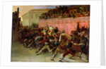 The Riderless Racers at Rome, 1817 by Theodore Gericault