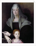 Portrait of Maria Salviati with Giulia de' Medici, c.1539 by Jacopo Pontormo