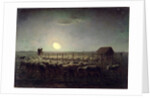 The Sheepfold, Moonlight, 1856-60 by Jean-Francois Millet