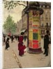 Paris Kiosk, early 1880s by Jean Beraud