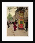 Paris Kiosk, early 1880s by Jean Beraud