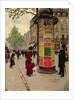 Paris Kiosk, early 1880s by Jean Beraud