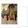 Paris Kiosk, early 1880s by Jean Beraud