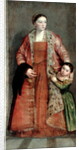 Portrait of Countess Livia da Porto Thiene and her Daughter, Portia, c.1551 by Veronese
