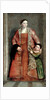 Portrait of Countess Livia da Porto Thiene and her Daughter, Portia, c.1551 by Veronese