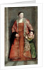 Portrait of Countess Livia da Porto Thiene and her Daughter, Portia, c.1551 by Veronese