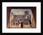 Interior of Fort Laramie, 1858-60 by Alfred Jacob Miller