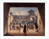 Interior of Fort Laramie, 1858-60 by Alfred Jacob Miller