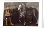 Portrait of a Gentleman with His Horse and Groom, 1624 by Adriaen I van Nieulandt