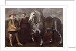 Portrait of a Gentleman with His Horse and Groom, 1624 by Adriaen I van Nieulandt