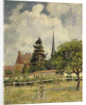 The Church at Eragny, 1884 by Camille Pissarro