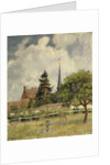 The Church at Eragny, 1884 by Camille Pissarro