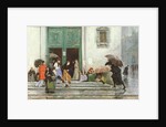 Coming Out of Church, before 1875 by Raimundo de Madrazo y Garreta