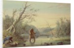 Trapping Beaver, 1858 by Alfred Jacob Miller