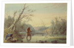 Trapping Beaver, 1858 by Alfred Jacob Miller